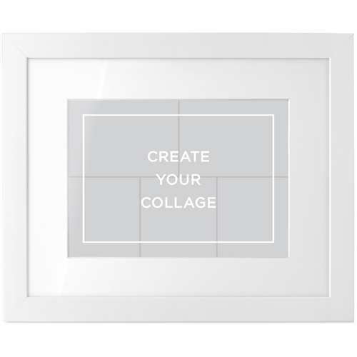 Create a Collage Tabletop Framed Prints, White, White, 5x7, Multicolor