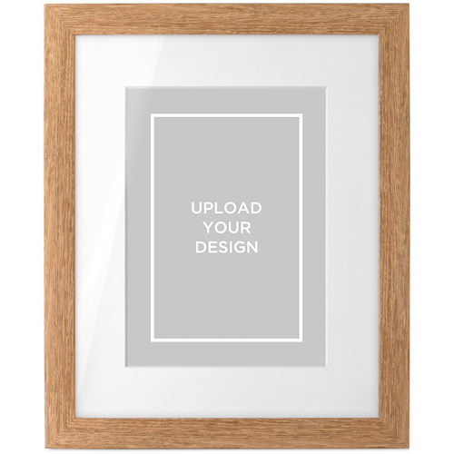 Upload Your Own Design Portrait Tabletop Framed Prints, Natural, White, 5x7, Multicolor