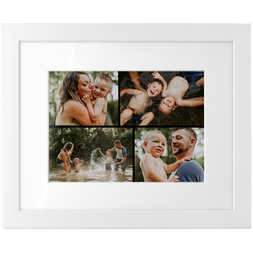 Gallery of Four Tabletop Framed Prints, White, White, 5x7, Multicolor, multi