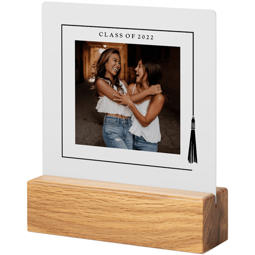 Tassel Grad Tabletop Metal Prints, 5x5, Natural, Black, black