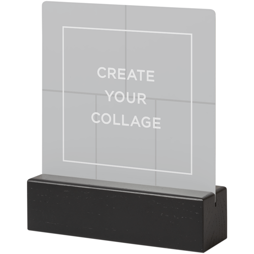 Create a Collage Tabletop Metal Prints, 5x5, Black, Multicolor