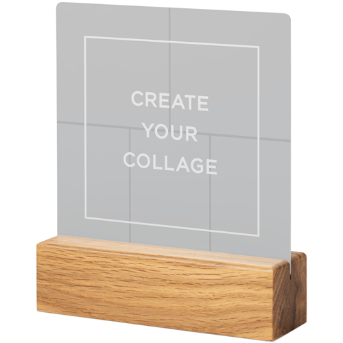 Create a Collage Tabletop Metal Prints, 5x5, Natural, Multicolor