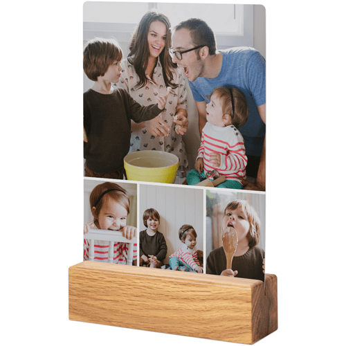 Hero Gallery of Four Tabletop Metal Prints, 5x7, Natural, Multicolor