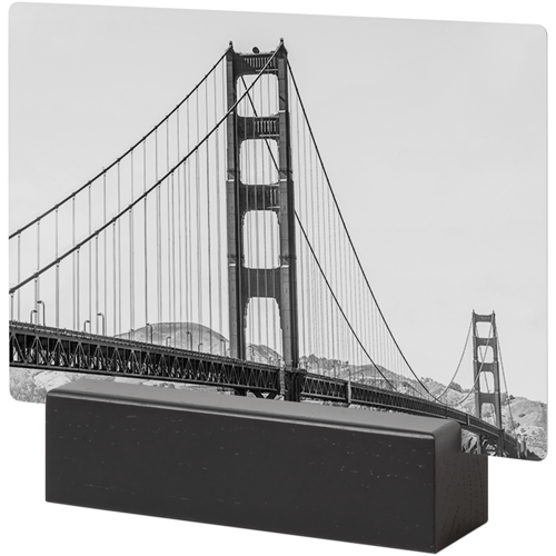 Golden Gate Tabletop Metal Prints, 5x7, Black, Multicolor