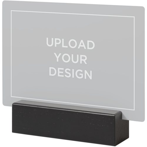 Upload Your Own Design Tabletop Metal Prints, 5x7, Black, Multicolor