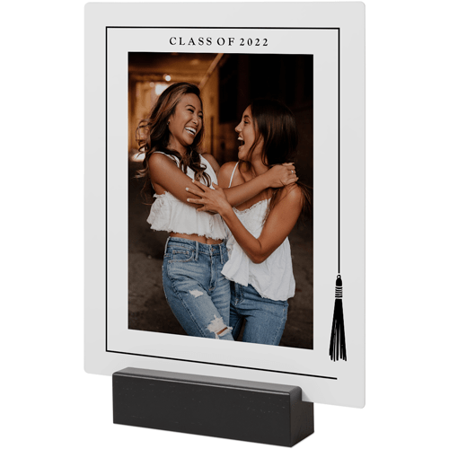Tassel Grad Tabletop Metal Prints, 8x10, Black, Black