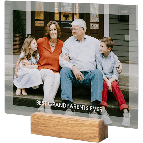 Transparent Border Tabletop Metal Prints, 8x10, Natural, White, white