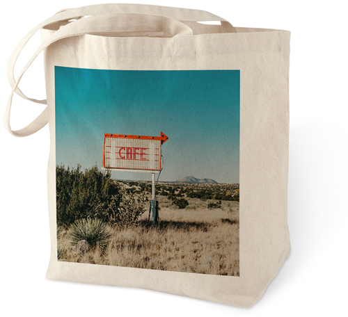 Caf� Desert Cotton Tote Bag, Multicolor