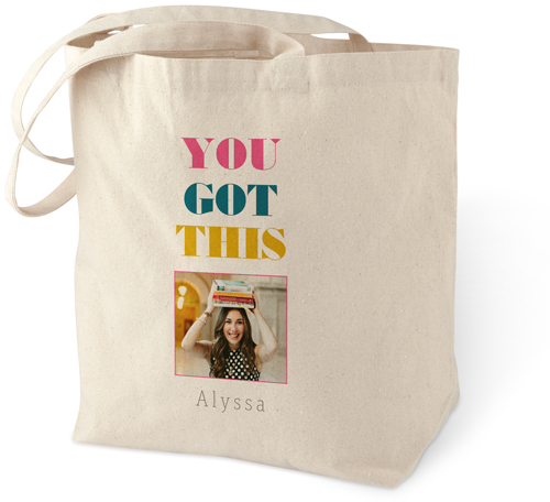 Bold You Got This Cotton Tote Bag, Pink