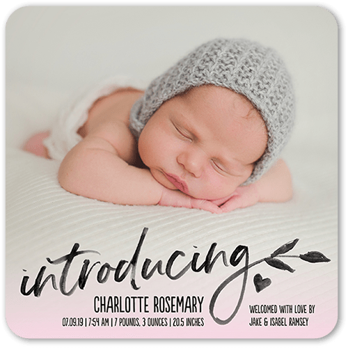 baby introduction cards