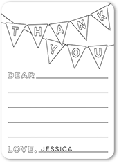 thank you card coloring pages