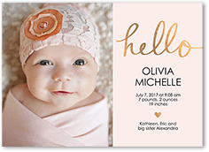 baby announcement photo cards