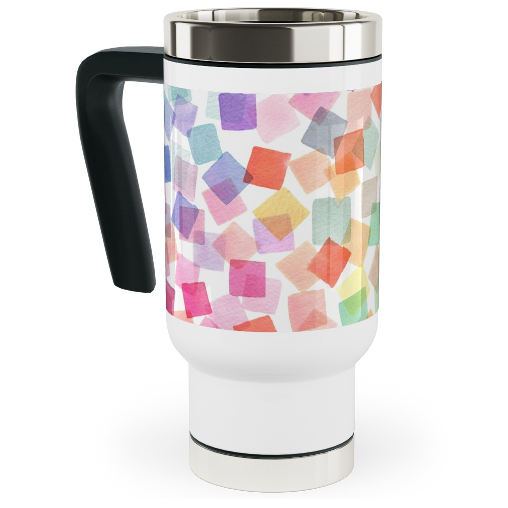 Confetti Party - Multi Travel Mug with Handle, 17oz, Multicolor