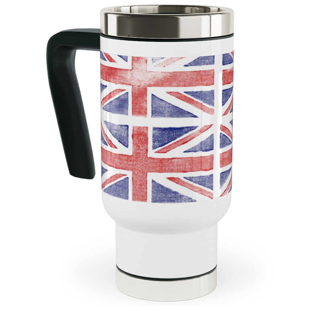 Jubilee Jack - Multi Travel Mug with Handle, 17oz, Multicolor