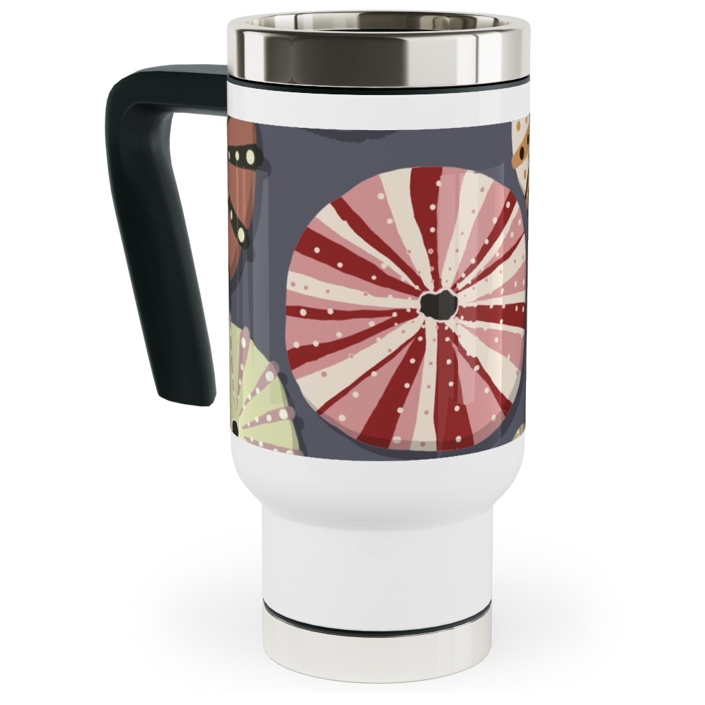 Sea Urchins - Multi Travel Mug with Handle, 17oz, Multicolor