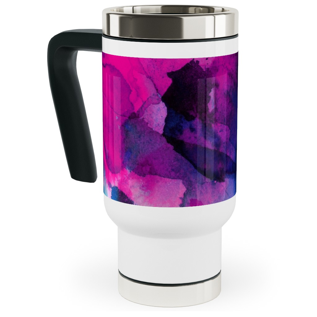 Solstice - Multi Travel Mug with Handle, 17oz, Multicolor