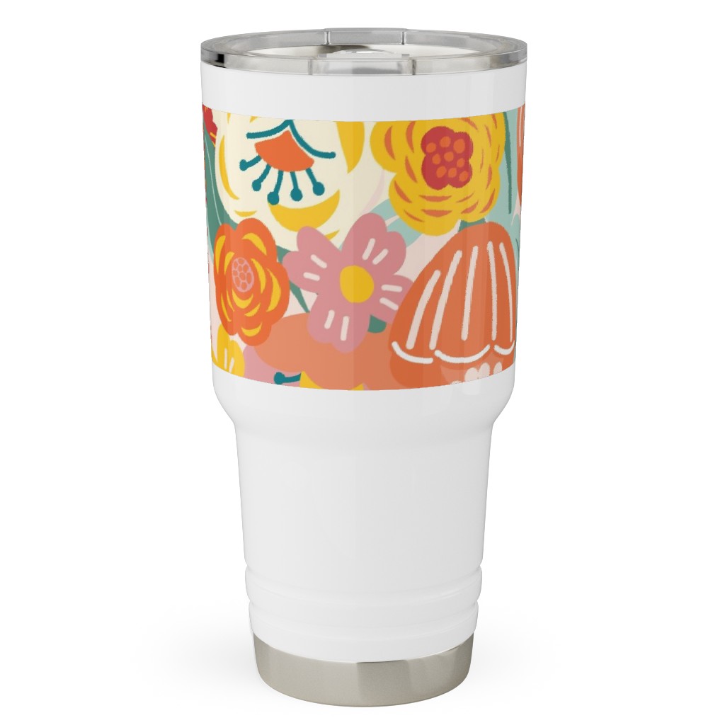 Liberty Florals Travel Tumbler, 30oz, Multicolor