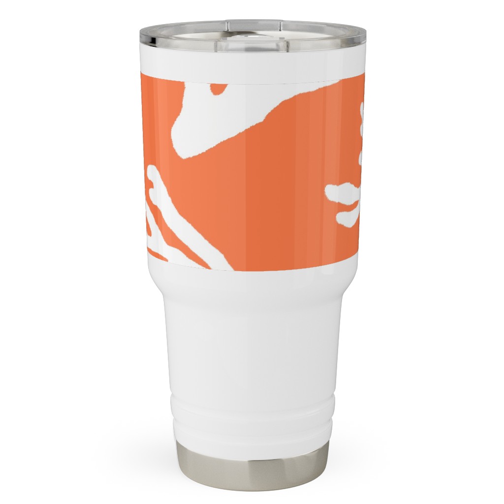 Coral - in Coral Travel Tumbler, 30oz, Orange