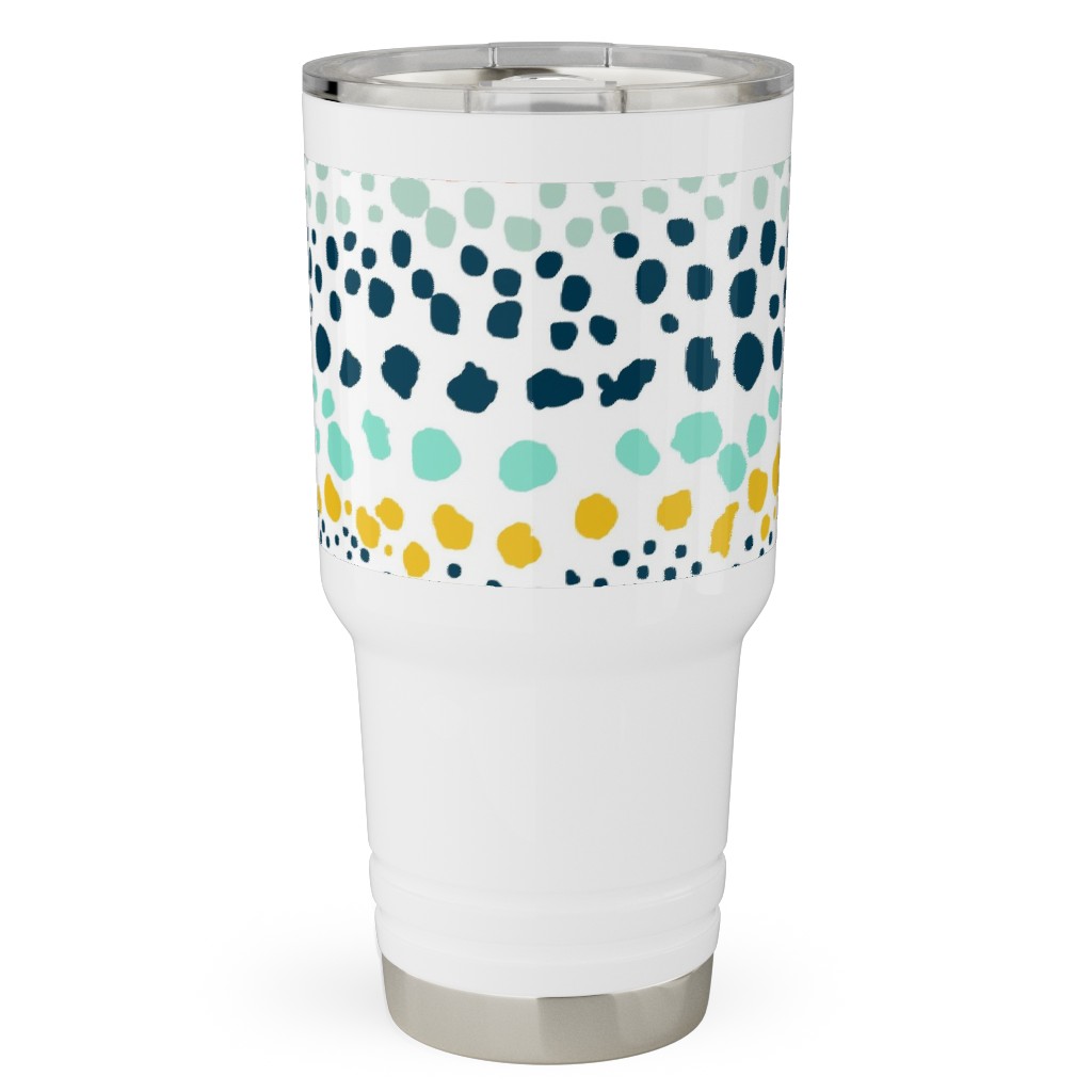 Little Textured Dots - Multi Travel Tumbler, 30oz, Multicolor