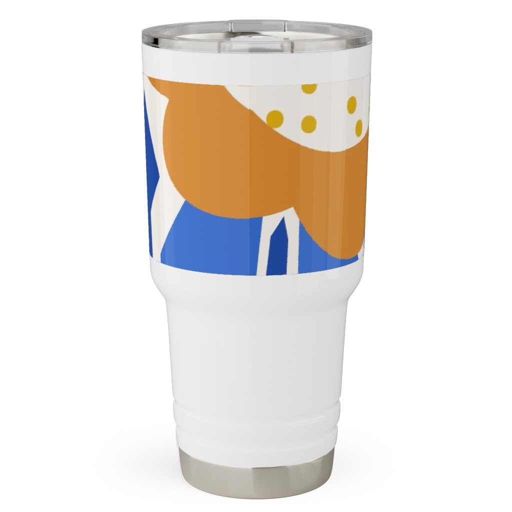 Papercut Flowers - Multi Travel Tumbler, 30oz, Multicolor