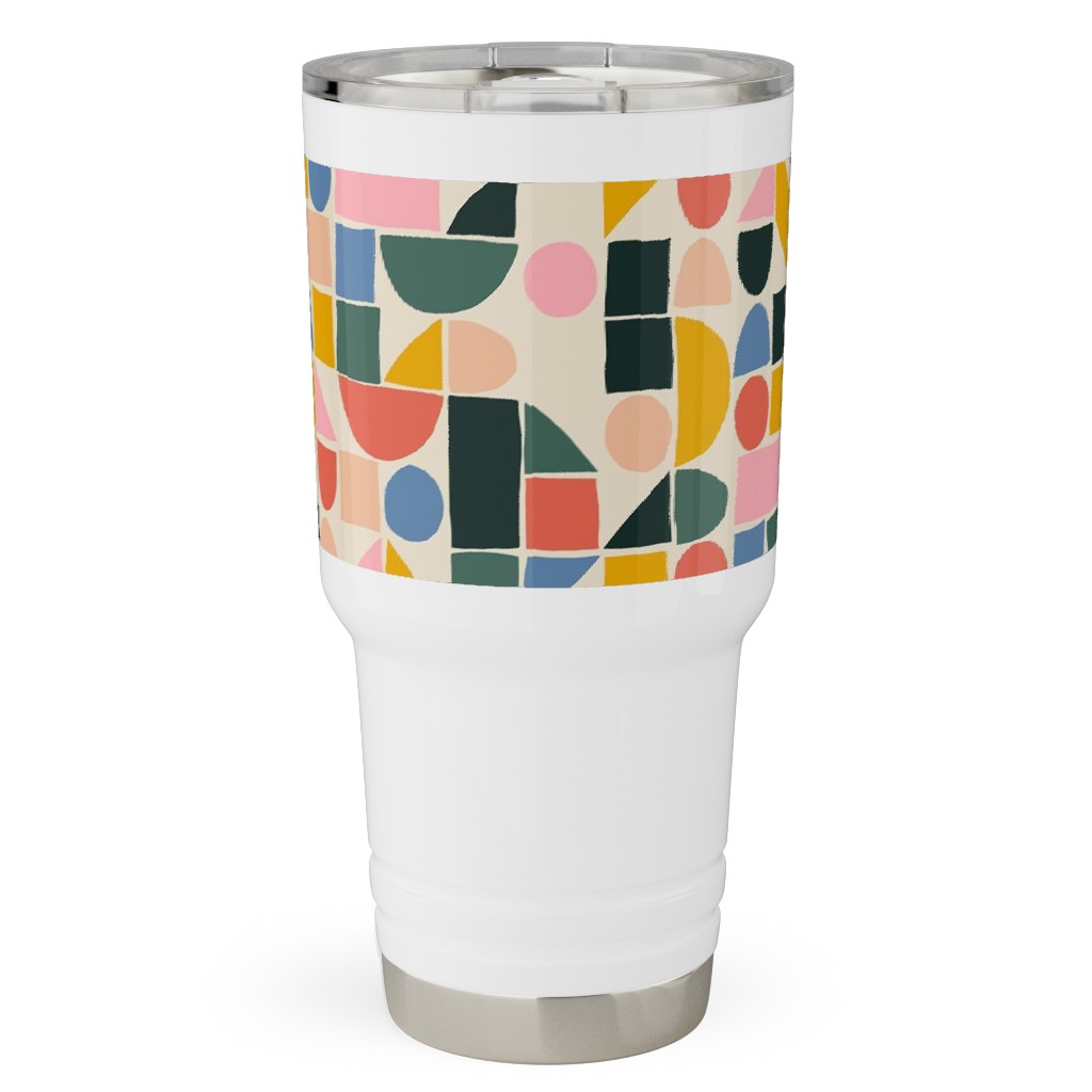 the Dog Ate My Ruler - Multi Travel Tumbler, 30oz, Multicolor