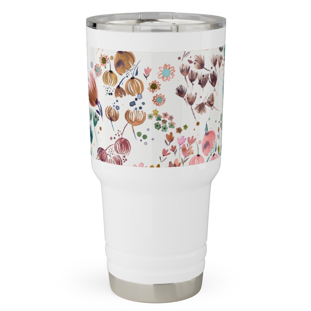 Meadow Flowers - Multi Travel Tumbler, 30oz, Multicolor
