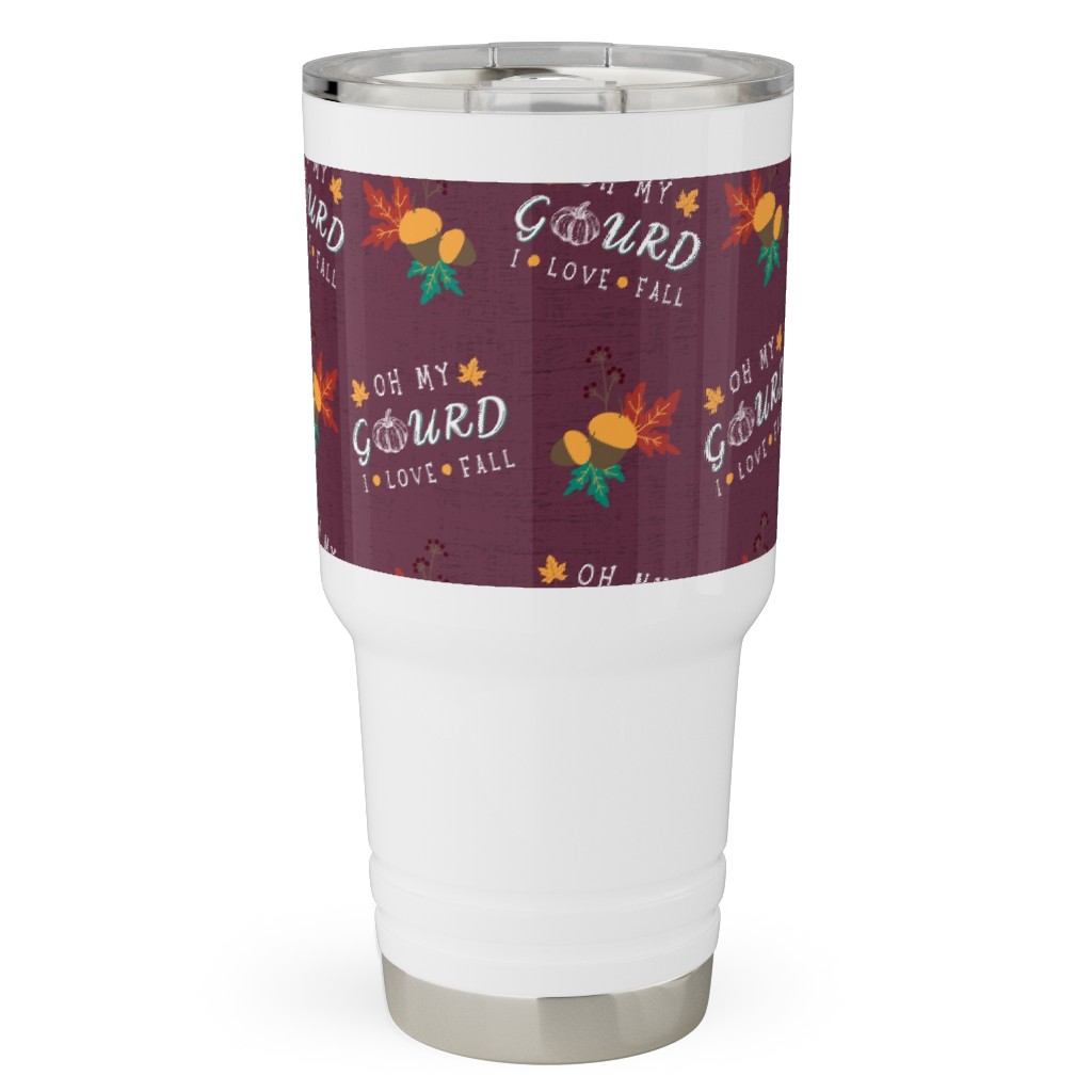 Oh My Gourd - Mauve Travel Tumbler, 30oz, Purple