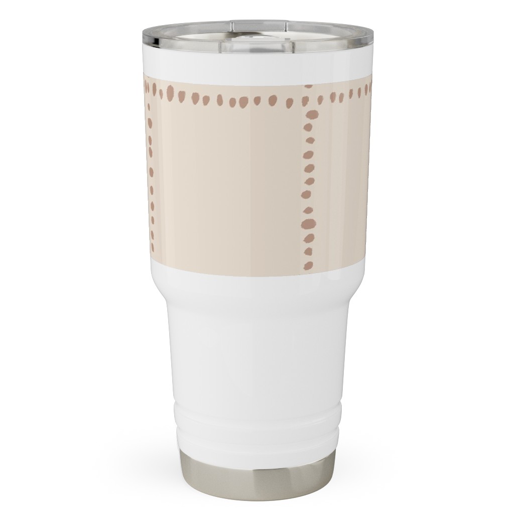 Soul Garden Travel Tumbler, 30oz, Beige, Sand
