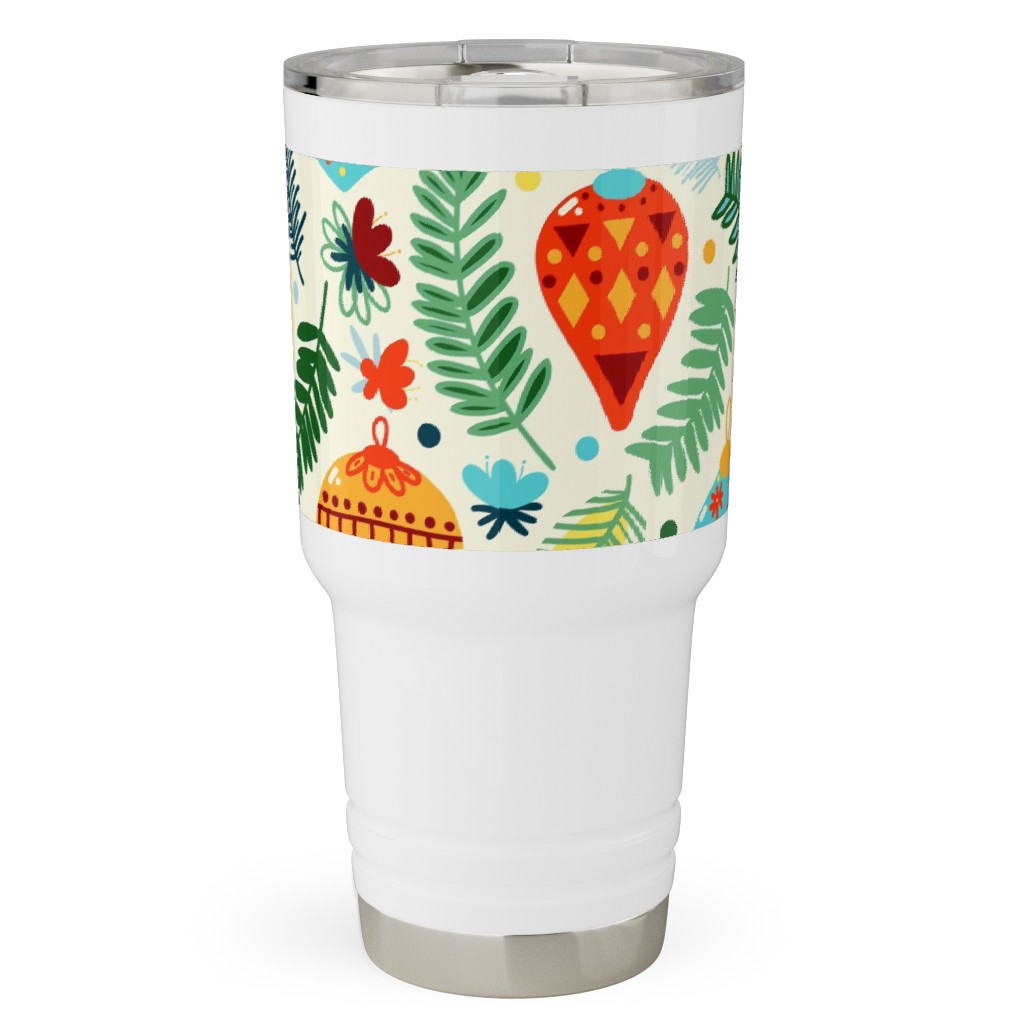 Colorful Christmas Classic - Multi Travel Tumbler, 30oz, Multicolor