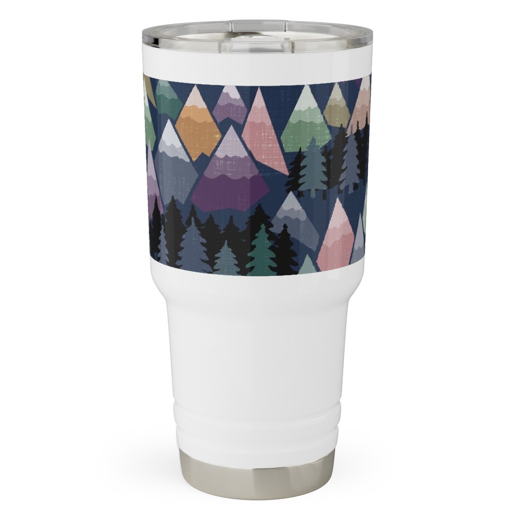 the Mountains Are Calling - Colourful Travel Tumbler, 30oz, Multicolor