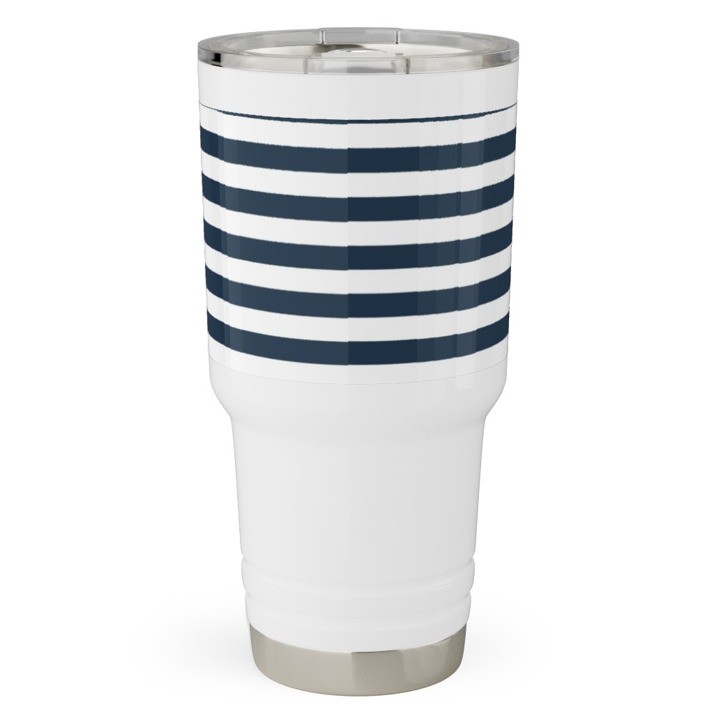 Blue Stainless Tumblers With Straw