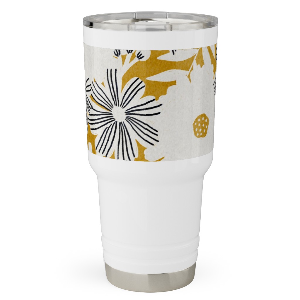 Stacy - Mustard Travel Tumbler, 30oz, Yellow