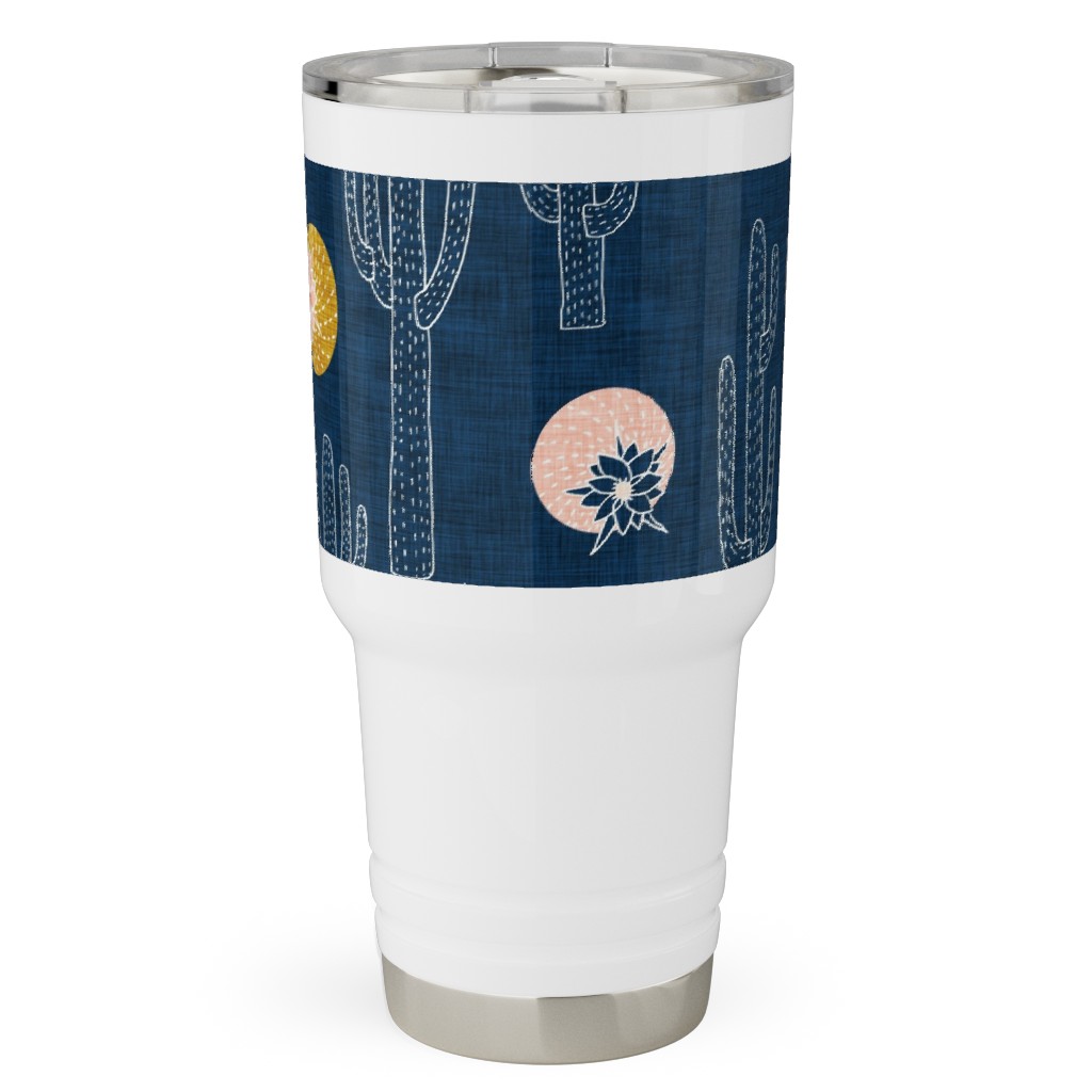 Cactus - Indigo Travel Tumbler, 30oz, Blue, True Blue