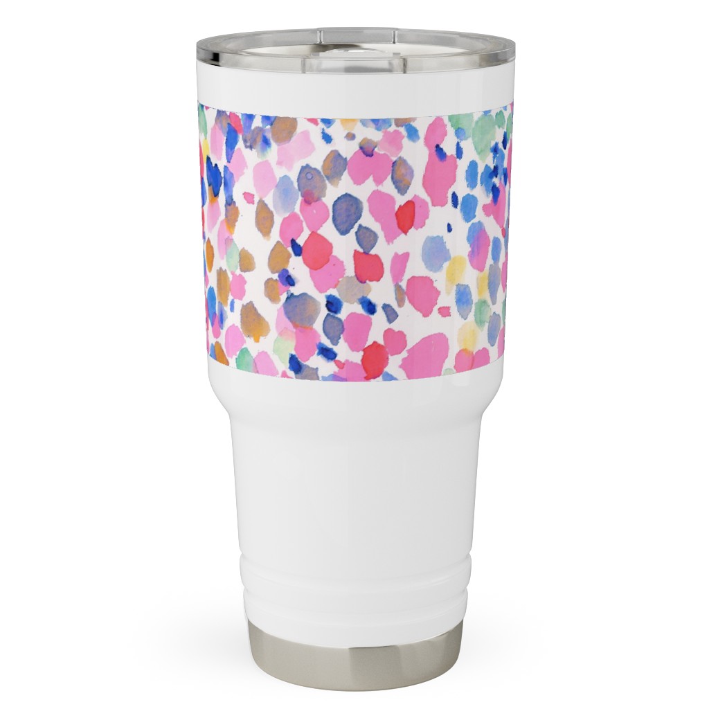 Lighthearted Pastel - Multi Travel Tumbler, 30oz, Multicolor