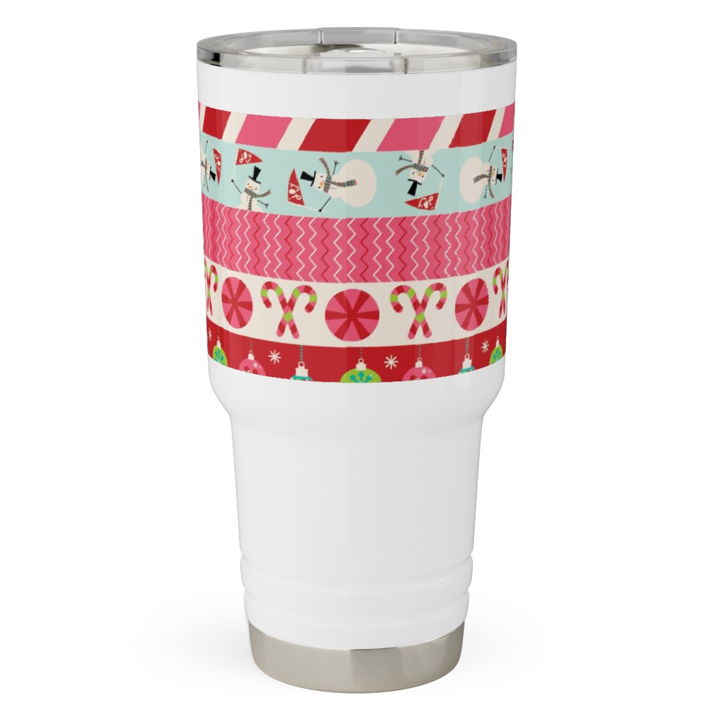 Washi Christmas Travel Tumbler, 30oz, Multicolor