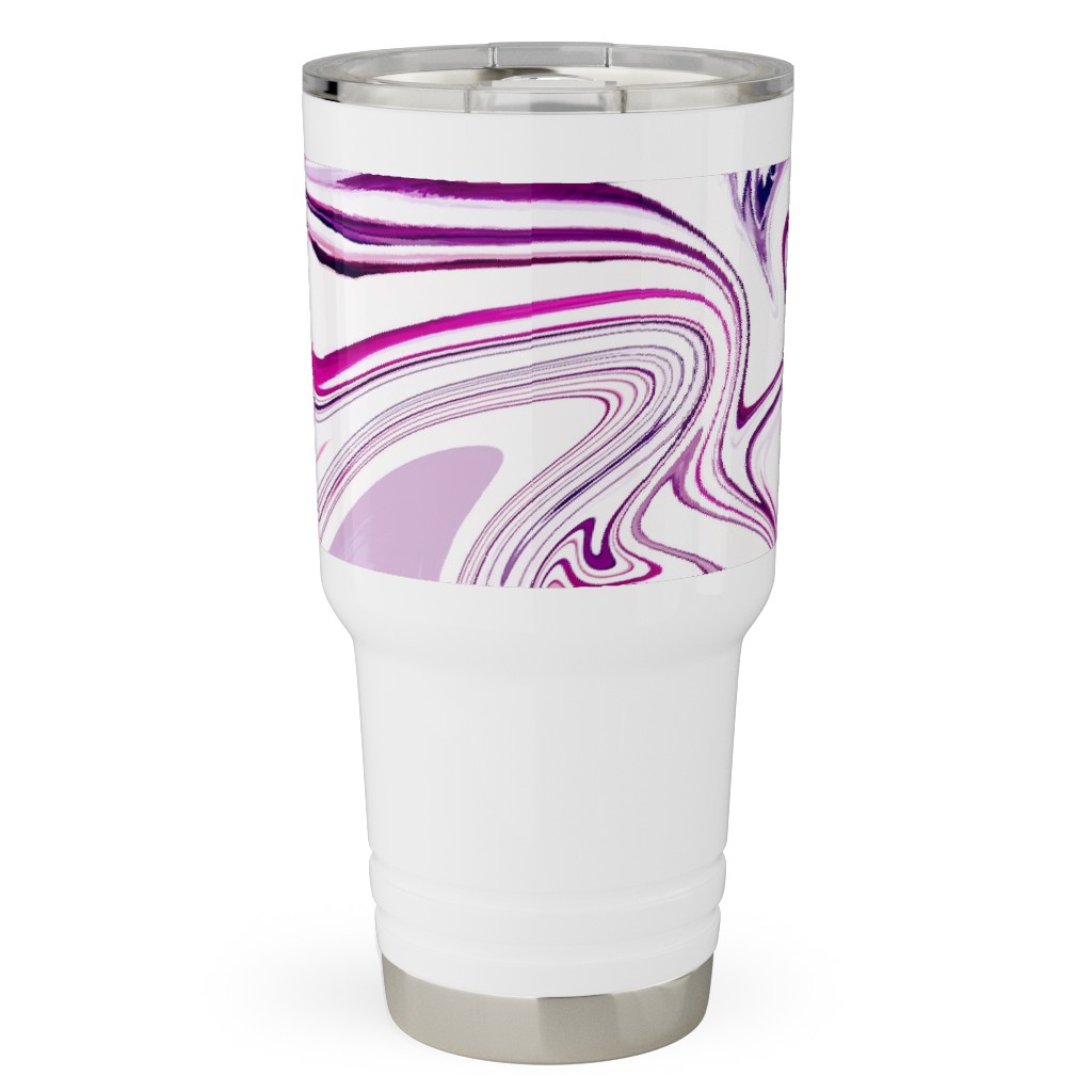 Marble - Mulberry Travel Tumbler, 30oz, Pink