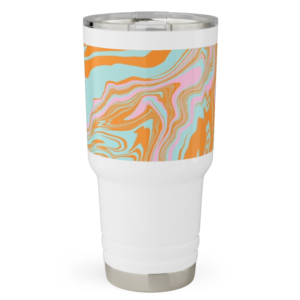 Marmor Travel Tumbler, 30oz, Orange, Frost