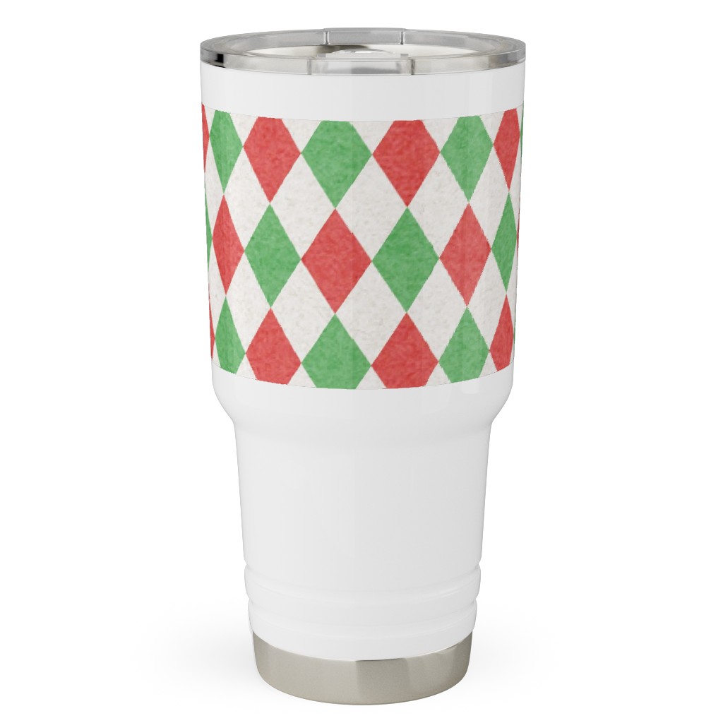 Christmas Diamonds Travel Tumbler, 30oz, Multicolor