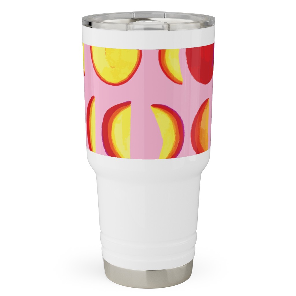 Plum Moon Travel Tumbler, 30oz, Pink, Bright Pink