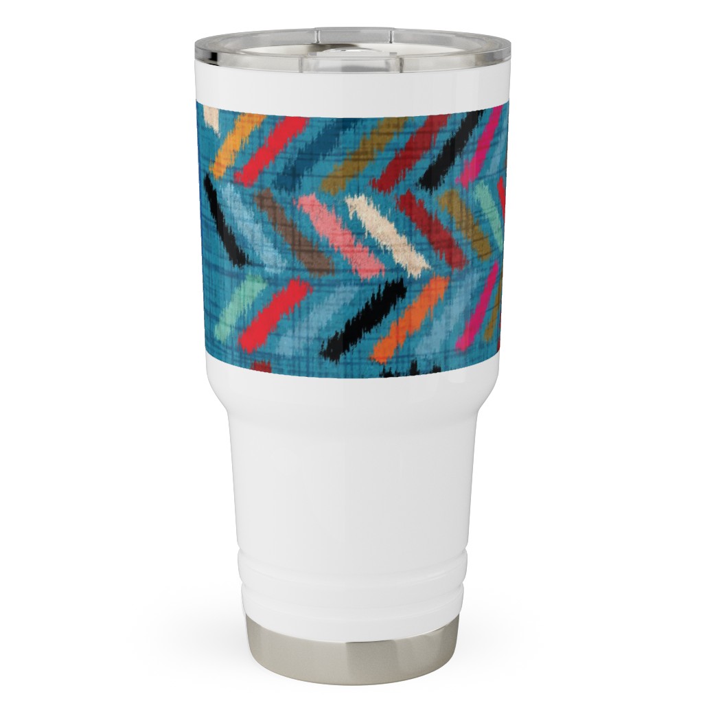 Kilim Ikat - Multi Travel Tumbler, 30oz, Multicolor