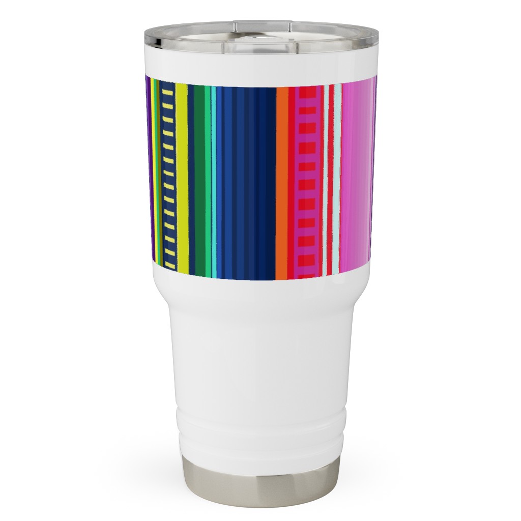 Mexican Serape - Multi Travel Tumbler, 30oz, Multicolor