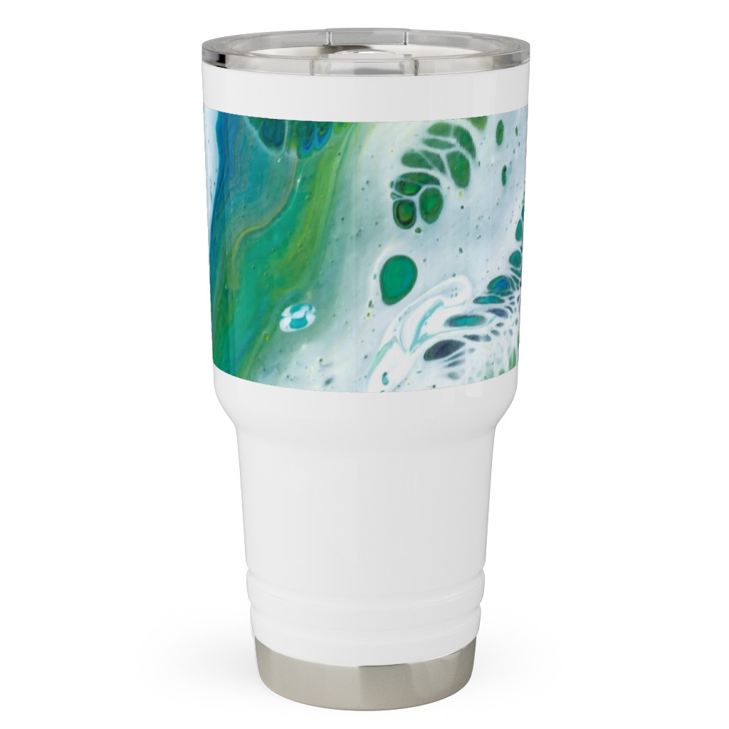 Acrylic Flow Travel Tumbler, 30oz, Green