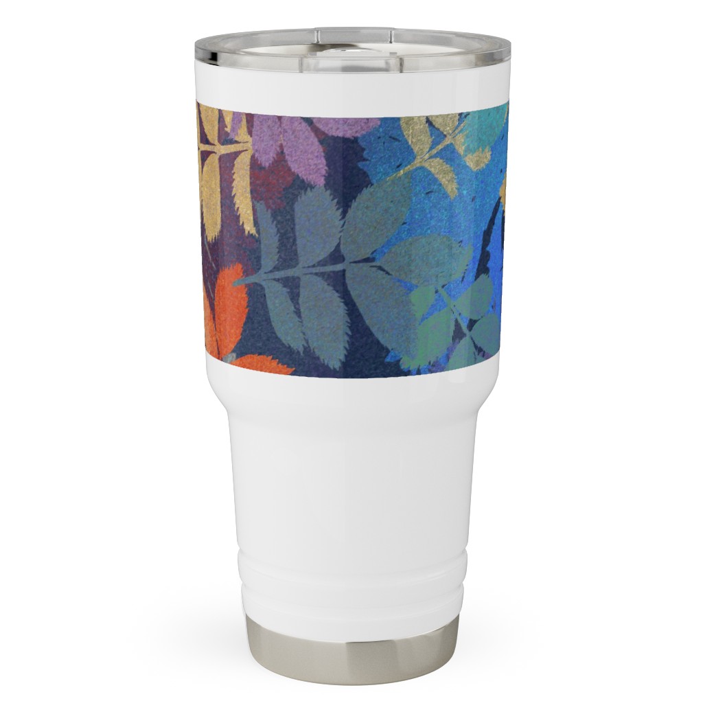 Leaves Falling - Multi Travel Tumbler, 30oz, Multicolor