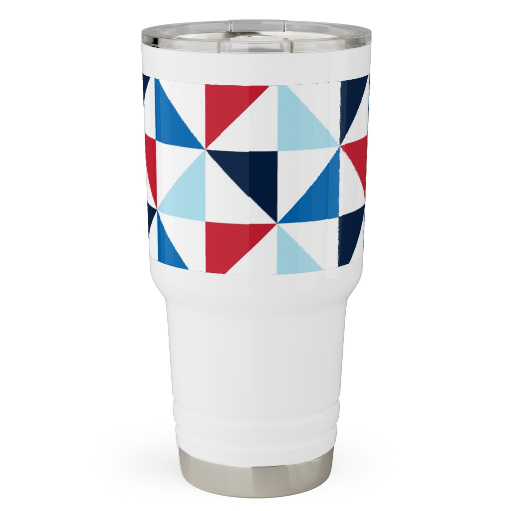 Pinwheels - Multi Travel Tumbler, 30oz, Blue, True Blue