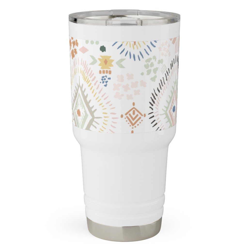 Modern Aztec - Multi Travel Tumbler, 30oz, Multicolor