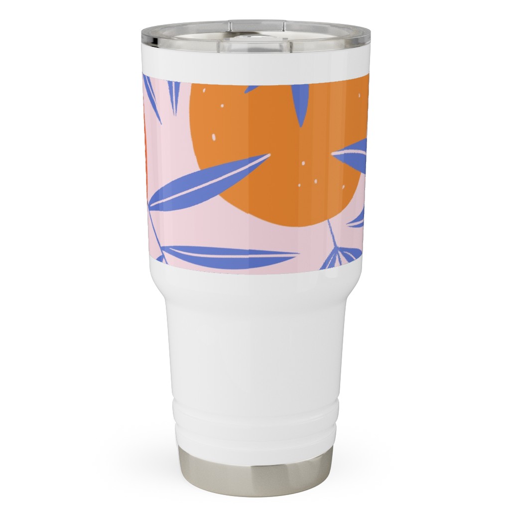 Pop Art Grapefruits - Multi Travel Tumbler, 30oz, Orange