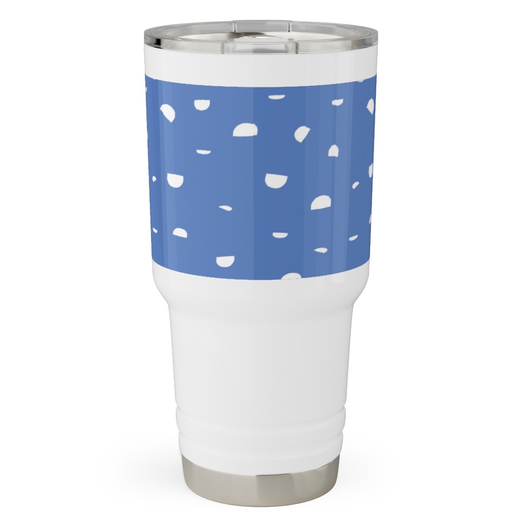 Shells - Blue Travel Tumbler, 30oz, Blue