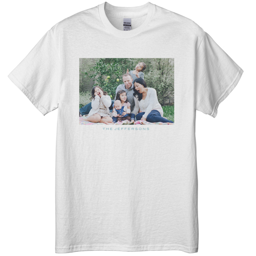 Photo Gallery Landscape T-shirt, Adult (M), White, Customizable front & back, White