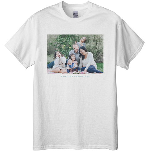 Photo Gallery Landscape T-shirt, Adult (M), White, Customizable front, White