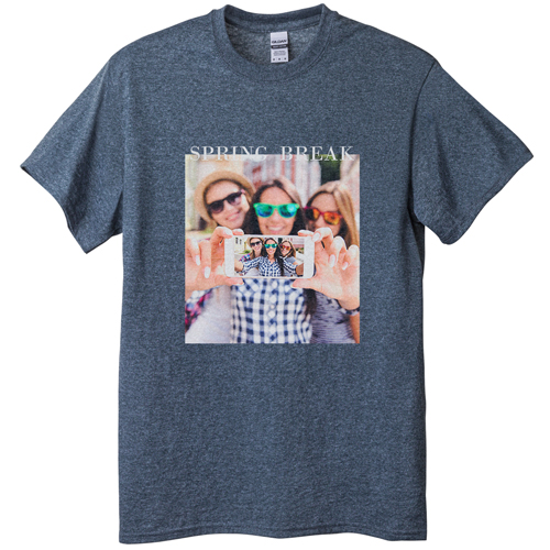 Modern Gallery of One T-shirt, Adult (M), Gray, Customizable front & back, White, white